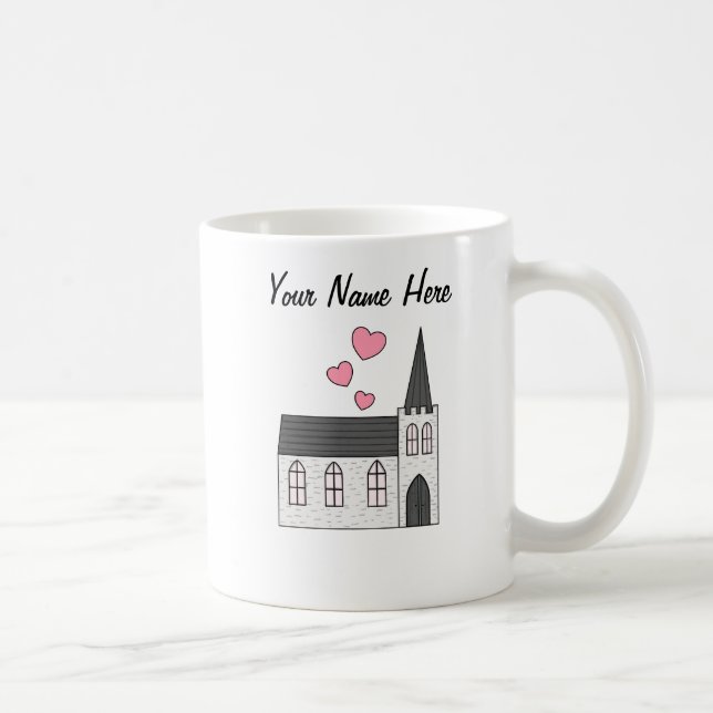 Church Custom Wedding Tasse Christlich Religious (Rechts)