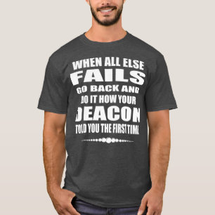 Church Deacon Funny T Gift Catholic Deacon Geschen T-Shirt