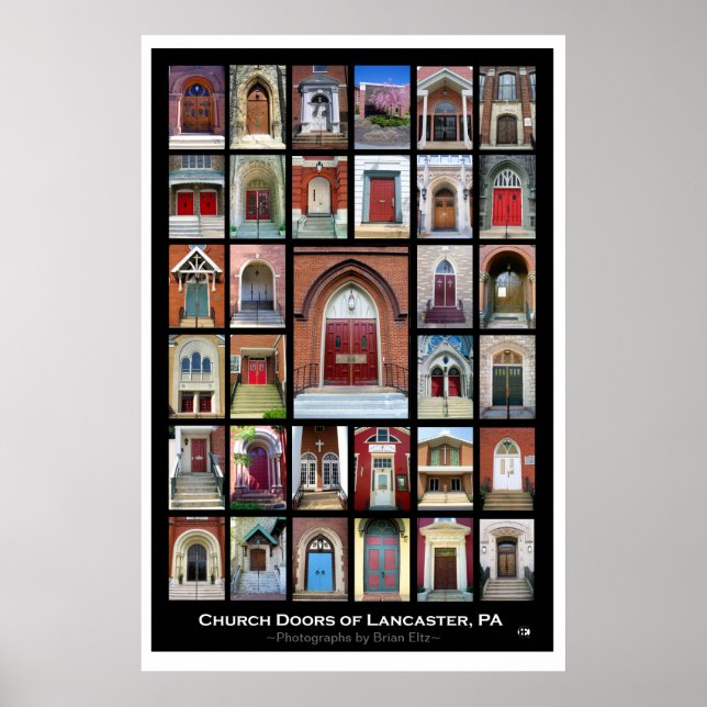 "Church Doors of Lancaster, Pa" 2nd e. Poster (Vorne)