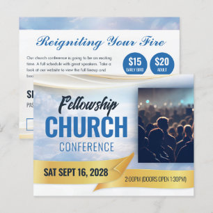 Church Event Conference Postkarte