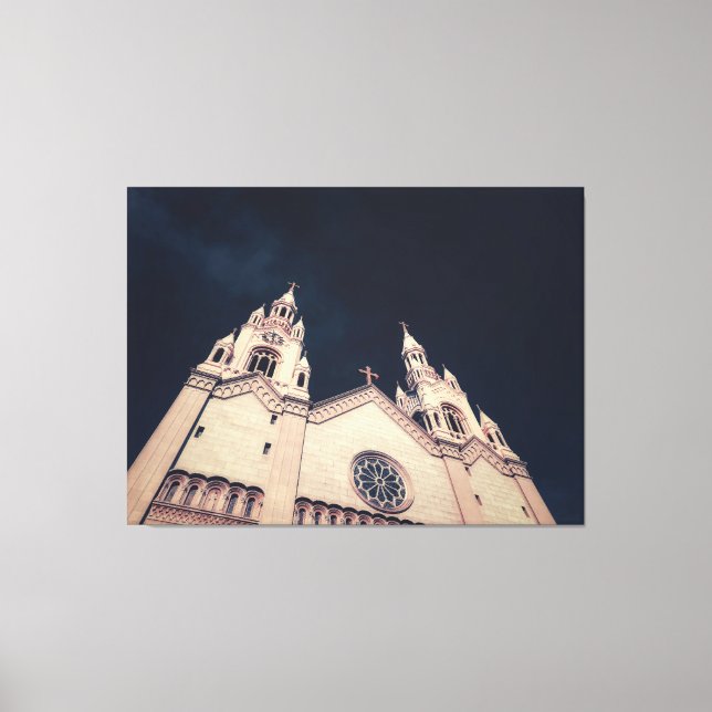 Church Facade Architecture  Leinwanddruck (Vorderseite)