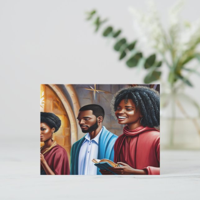 Church Folks 2 Christlich Art Postkarte (Stehend Vorderseite)