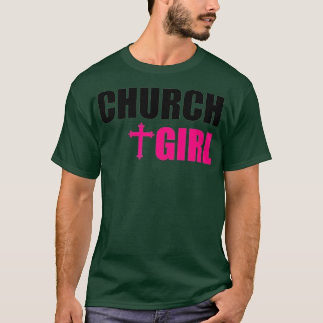 Church Girl Christlich Womens Faith Devout T-Shirt (Vorderseite)