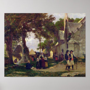 Church in Brittany Poster