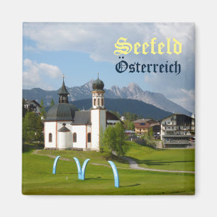 Church in Seefeld, Österreich Magnet