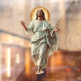 Church Jesus Christ Religious Art Fensteraufkleber