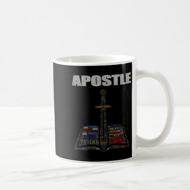 Church Minister Word Cloud Astle Pastor Appreciati Kaffeetasse (Rechts)