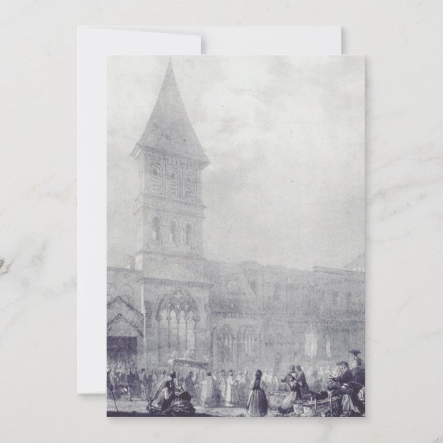 Church of the Abbey of Saint Philibert at Tounus Einladung (Vorderseite)