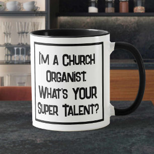 Church Organist Super Talent. Zwei Tone-Kaffee-Tas Tasse