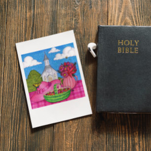 Church Picnic Inspiration Postcard Postkarte
