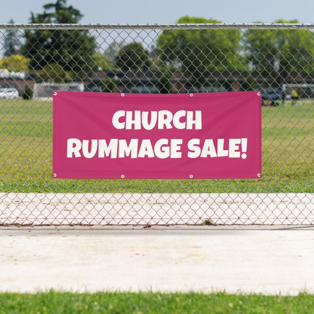 Church Rummage Sale! Bright Banner (Insitu)