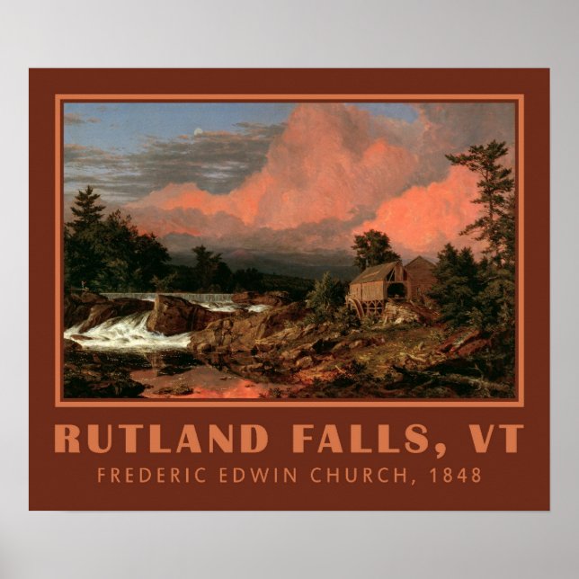 Church’s “Rutland Falls” art poster (Vorne)