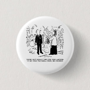 Church Service Wedding Vicar sagt Nein zu Anwälten Button
