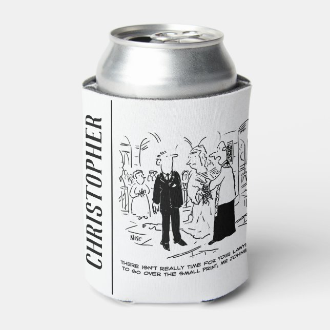 Church Service Wedding Vicar sagt Nein zu Anwälten Dosenkühler (Kanne Vorderseite)