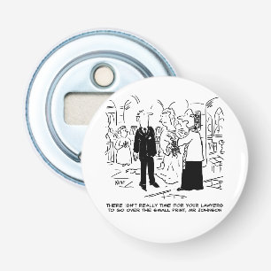 Church Service Wedding Vicar sagt Nein zu Anwälten Flaschenöffner