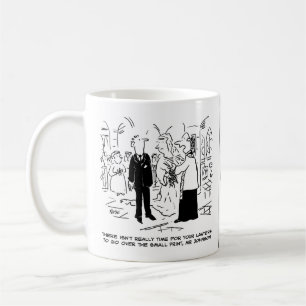 Church Service Wedding Vicar sagt Nein zu Anwälten Kaffeetasse