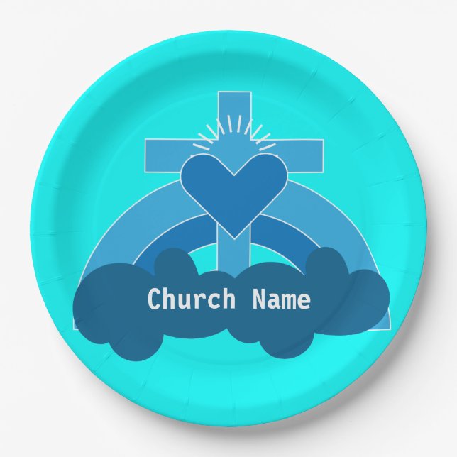 Church Societies Groups and Clubs Coffee Tasse Squ Pappteller (Vorderseite)