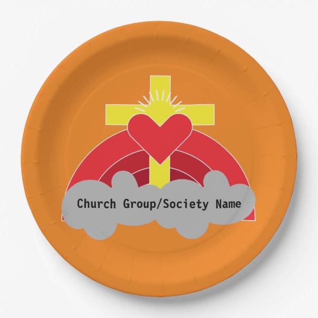 Church Societies Groups and Clubs Coffee Tasse Squ Pappteller (Vorderseite)