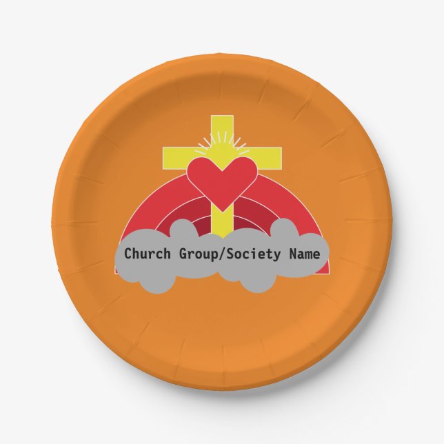 Church Societies Groups and Clubs Coffee Tasse Squ Pappteller (Vorderseite)