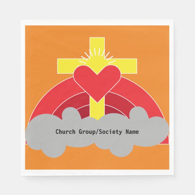 Church Societies Groups and Clubs Coffee Tasse Squ Serviette (Vorderseite)