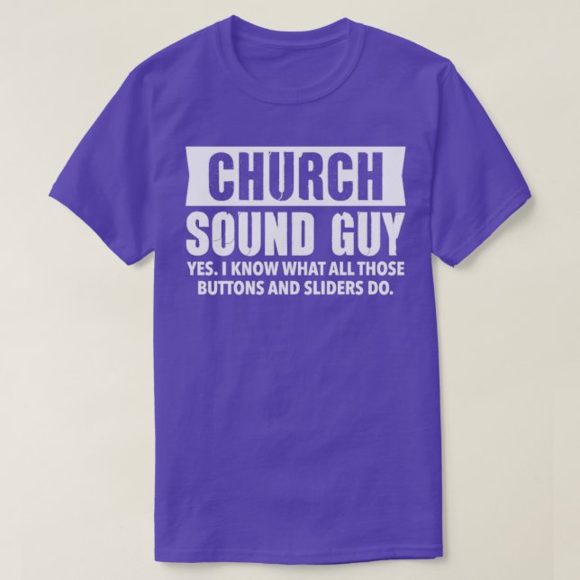 CHURCH SOUND TYP Christlich Audio Engineer Geschen T-Shirt (Design vorne)