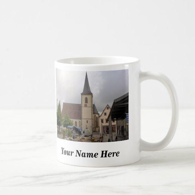 Church Square Personalisierte Mug Kaffeetasse (Rechts)