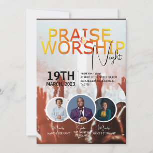 Church Sunday Service Anpassbare Flyer-Gestaltung Einladung