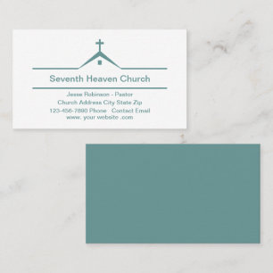 Church Theme Modern Simple Business Cards Visitenkarte