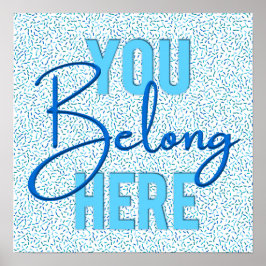 Church Welcome Grußzeichen - Sie gehören hier Poster