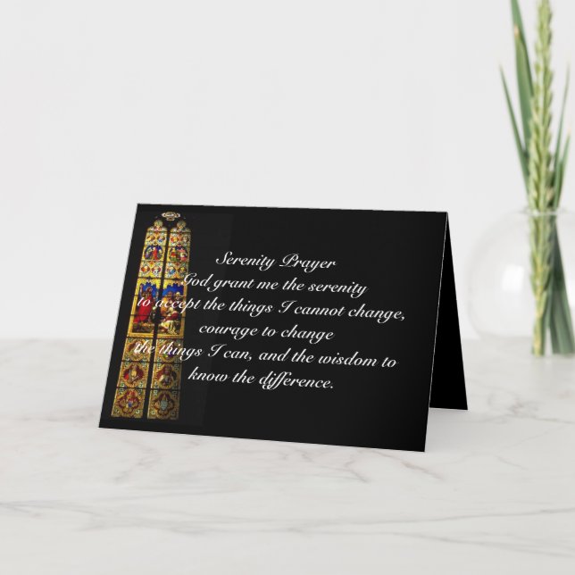 Church Windows 101 Feiertagskarte (Vorderseite)