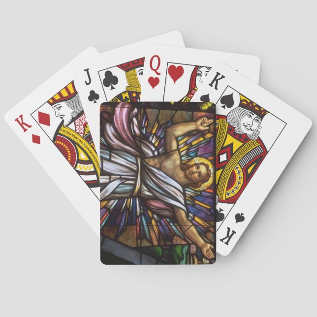 Church Windows Playing Cards Spielkarten (Rückseite)