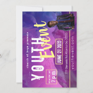 Church Youth Event Einladung