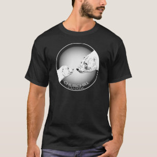 Churchill Andenken-polarer Bärn-Kunst-T - Shirts