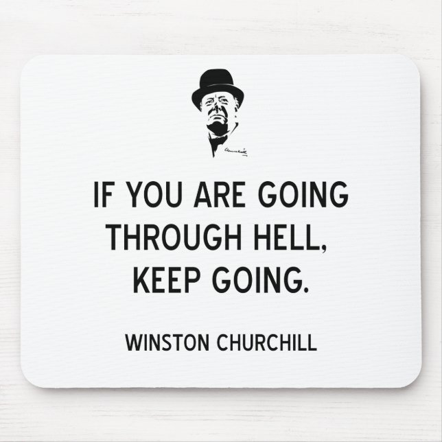 Churchill Behielt durch Hell-BK Mousepad (Vorne)