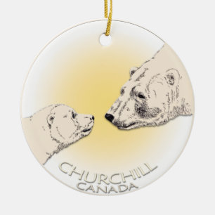 Churchill Canada Ornament Polar Bear Art Keepake