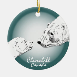 Churchill Canada Ornament Polar Bear Art Keepake