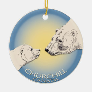 Churchill Canada Ornament Polar Bear Art Keepake