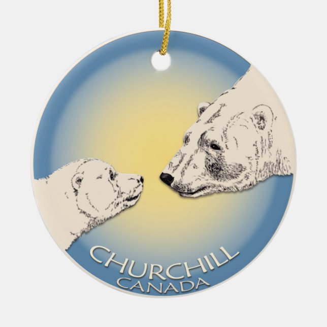 Churchill Canada Ornament Polar Bear Art Keepake (Vorne)