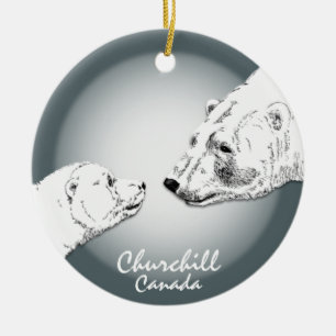 Churchill Canada Ornament Polar Bear Keepake