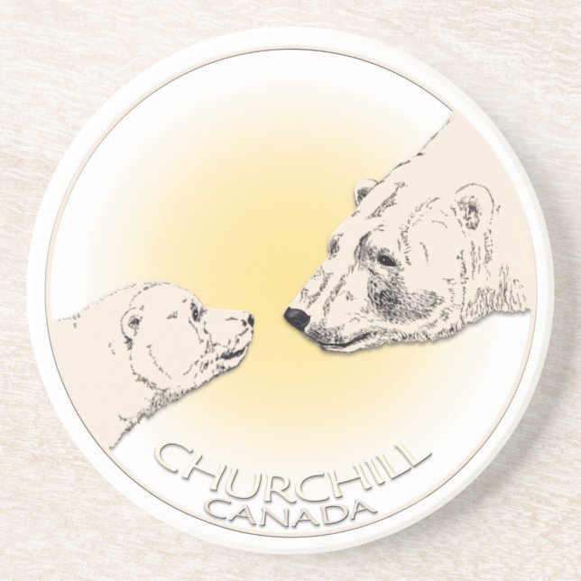 Churchill Canada Souvenir Untersetzer Churchill Ge (Vorne)