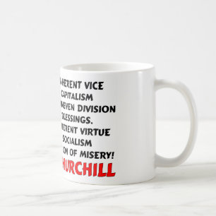 Churchill: Elend von Sozialismus Tasse