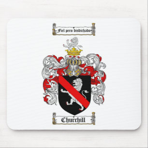 CHURCHILL FAMILIENWAPPEN - CHURCHILL WAPPEN MOUSEPAD