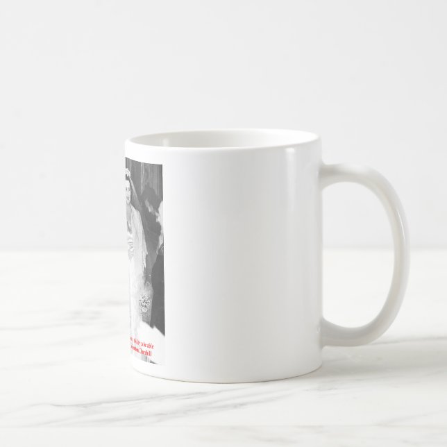 Churchill & Famous Marriage Quote Kaffeetasse (Rechts)