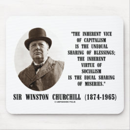 Churchill inhärenter Laster des Kapitalismus Mousepad