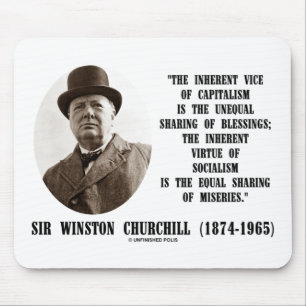 Churchill inhärenter Vizepräsident des Kapitalis Mousepad