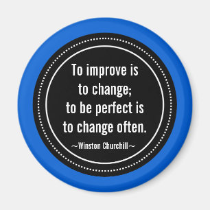 Churchill Inspiration Zitat Magnet