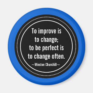 Churchill inspirierend Zitat Magnet