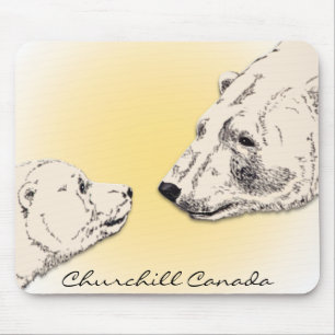 Churchill Souvenir Mousepad Polar Bären Kunstgewer