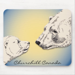 Churchill Souvenir Mousepad Polar Bären Kunstgewer