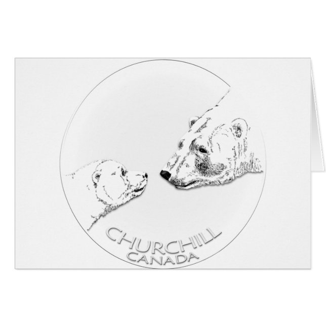 Churchill Souvenirs Polar Bären Kunst Shirt und Ge (Vorderseite (Horizontal))